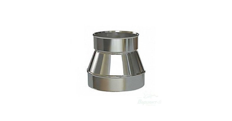 переходник (430/0,5 мм) (феррум) ф 100м−120п. переходник ф120 м - 130 п (430/0,5мм) из нержавейки феррум,. переходник с 110 трубы на 150 нержавейка. переход трубы дымохода. переходник, 430/0,5 мм, ф120 м - 115 п"" ferrum.